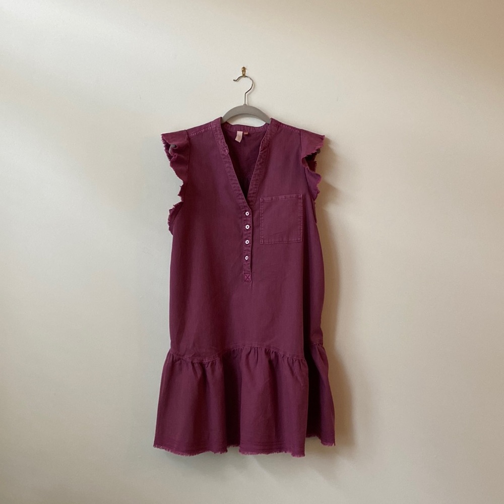 Pilcro plum chambray dress, size S